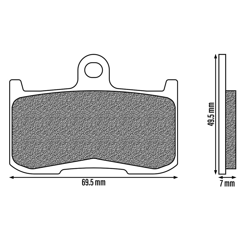 Plaquette de frein Newfren FD0351SP sport TT pro metal fritté - vue 2