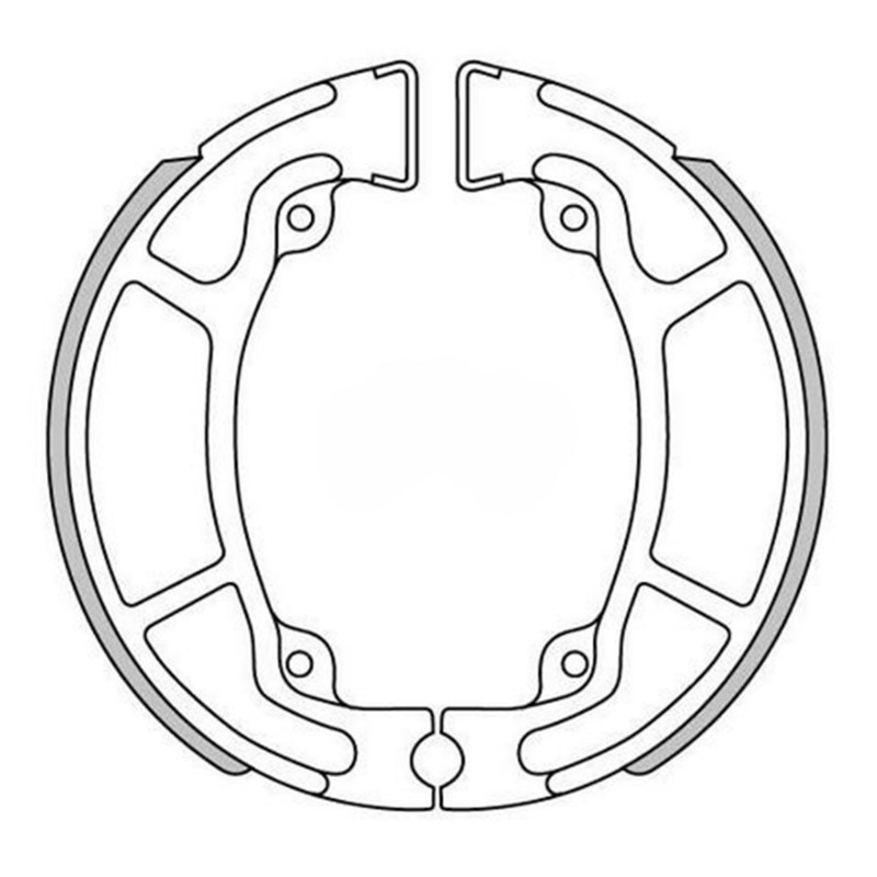 Mâchoire de frein Polini original adaptable Honda 125 PCX 2010+ / 125 SH 2000+ / 125 CBF 2009+ arrière (diam 125x25) - vue 2