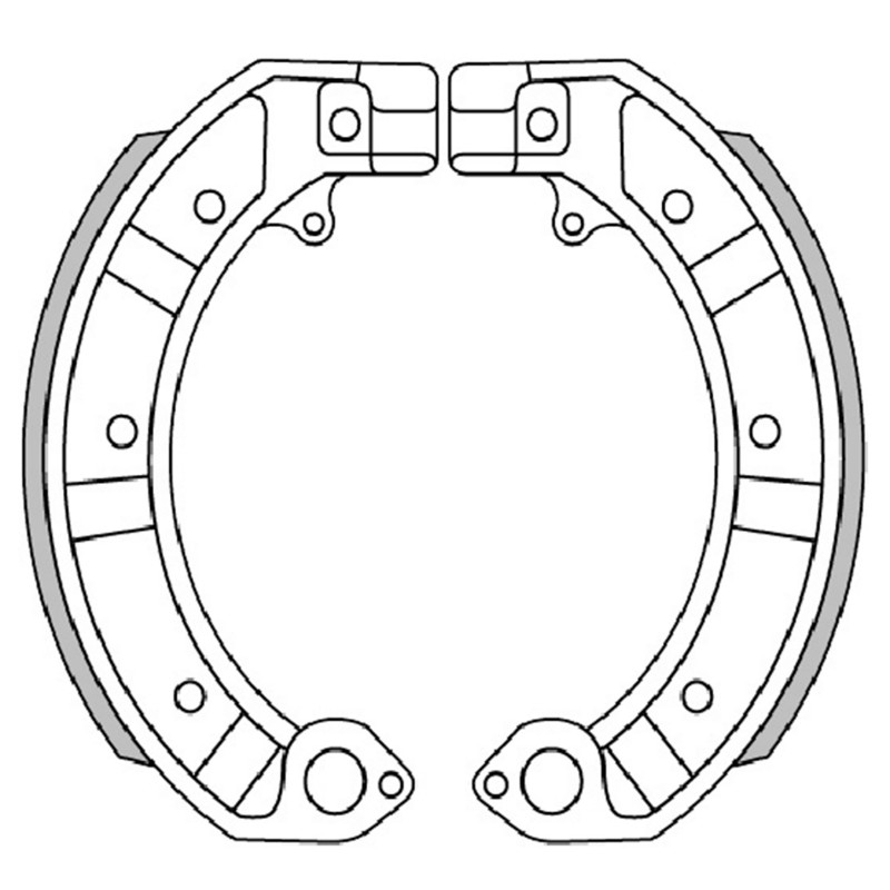 Mâchoire de frein Polini maxiscooter adaptable Piaggio Vespa PX 125 1998+ 150x24 - vue 2