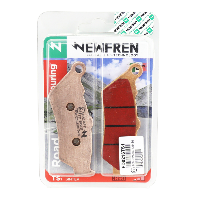 Plaquette de frein Newfren FD0216TS touring métal fritté - vue 3