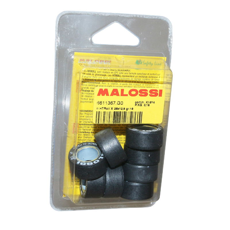 Galet-rouleau maxiscooter Malossi 26x12,8 18,0g pour Suzuki 400 Burgman variateur Multivar-Quadro 350 S (6611367GO) - vue 2