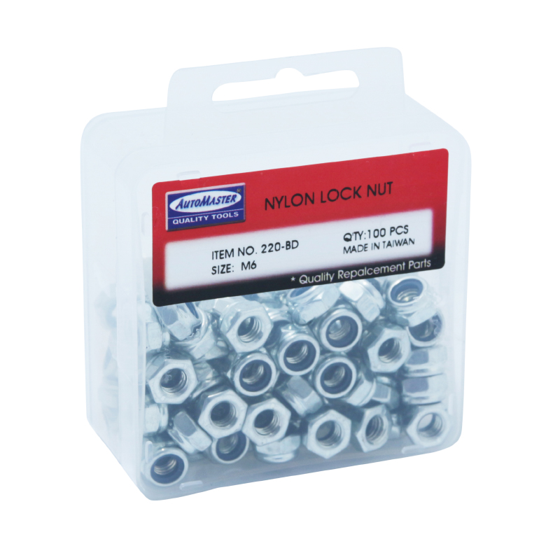 Écrou 6 pans nylstop-frein M6 boîte de 100 pièces P2R - vue 3
