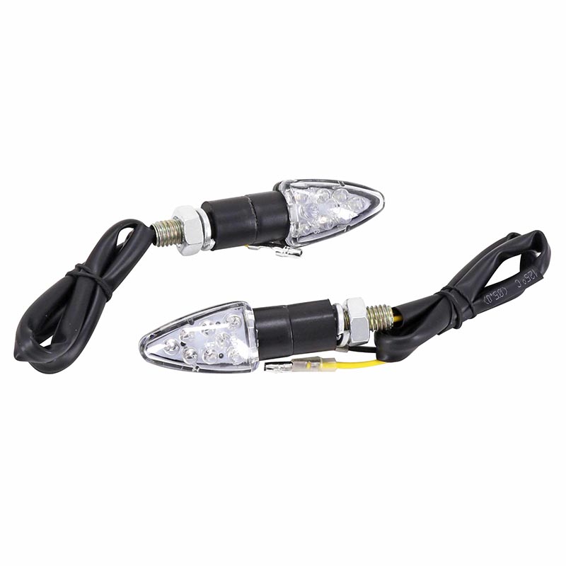 Clignotant universel Replay micro fleche 8 leds transparent-noir (l 55MM - h 20MM - l 23MM) (homologue ce) (paire) - vue 2
