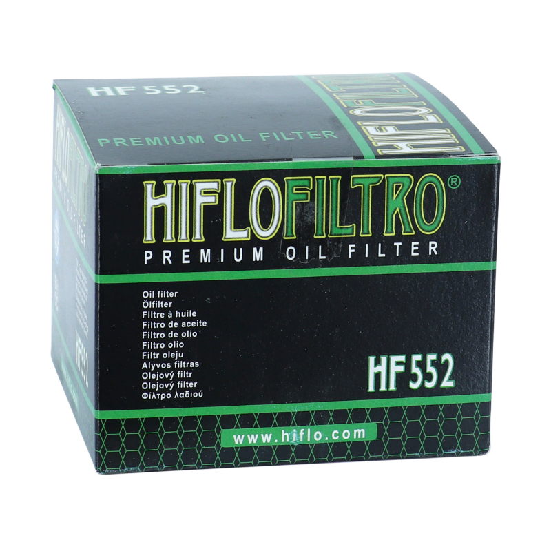 Filtre à huile Hiflofiltro HF552 Moto-Guzzi 850 Le-Mans 1975+ California 1945+ 1000 Le-Mans 1984+ California 1982+ 1000 SP3 1990+ (76x59mm) - vue 3