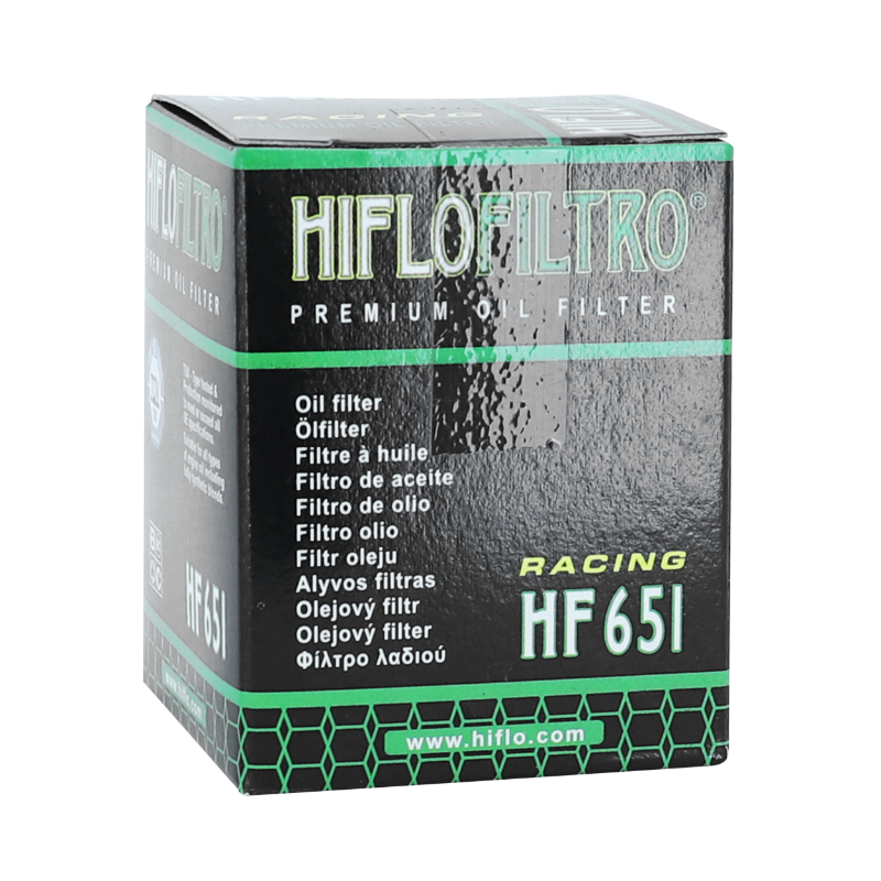 Filtre à huile Hiflofiltro HF651 adaptable KTM 690 Duke 690 SMC (41,5x53 mm) - vue 3