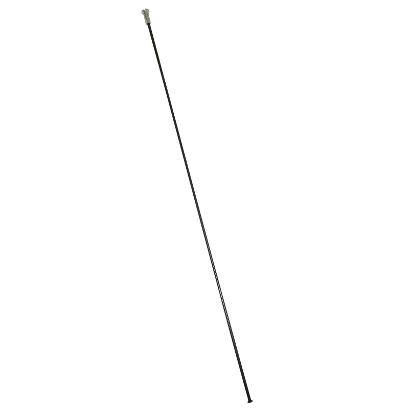 RAYON INOX NOIR DT SWISS TETE DROITE COMPETITION 2-1.8-2mm L 286mm SANS ECROU (UNITE)