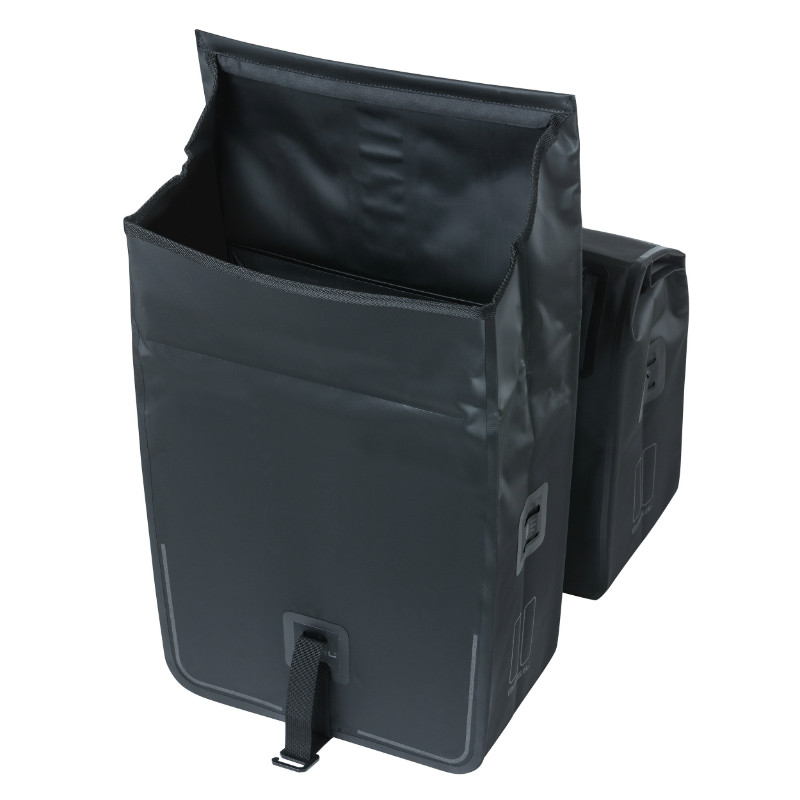Sacoche arrière vélo double Basil Urban Dry 50L noir étanche 36x17x42cm - vue 5