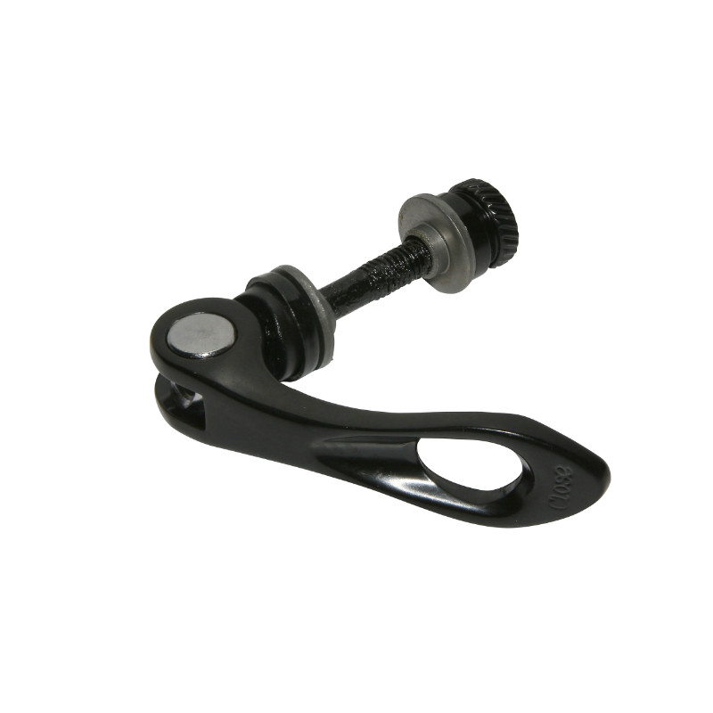 Blocage rapide de selle P2R First noir 6x70 mm avec adaptateur 8x70 mm