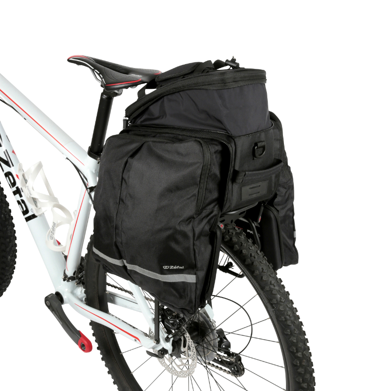 Sacoche arrière vélo à pont Zefal Z Traveler 80 universel 32L noir - vue 2
