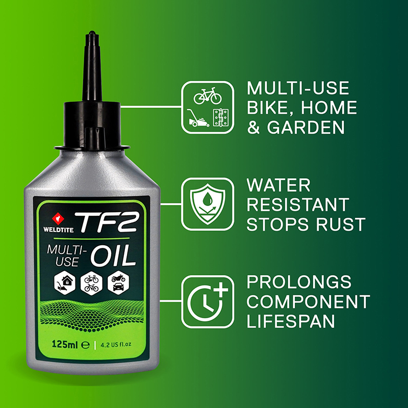 Lubrifiant vélo multi-usage Weldtite TF2 Cycle Oil 125 ml - vue 4