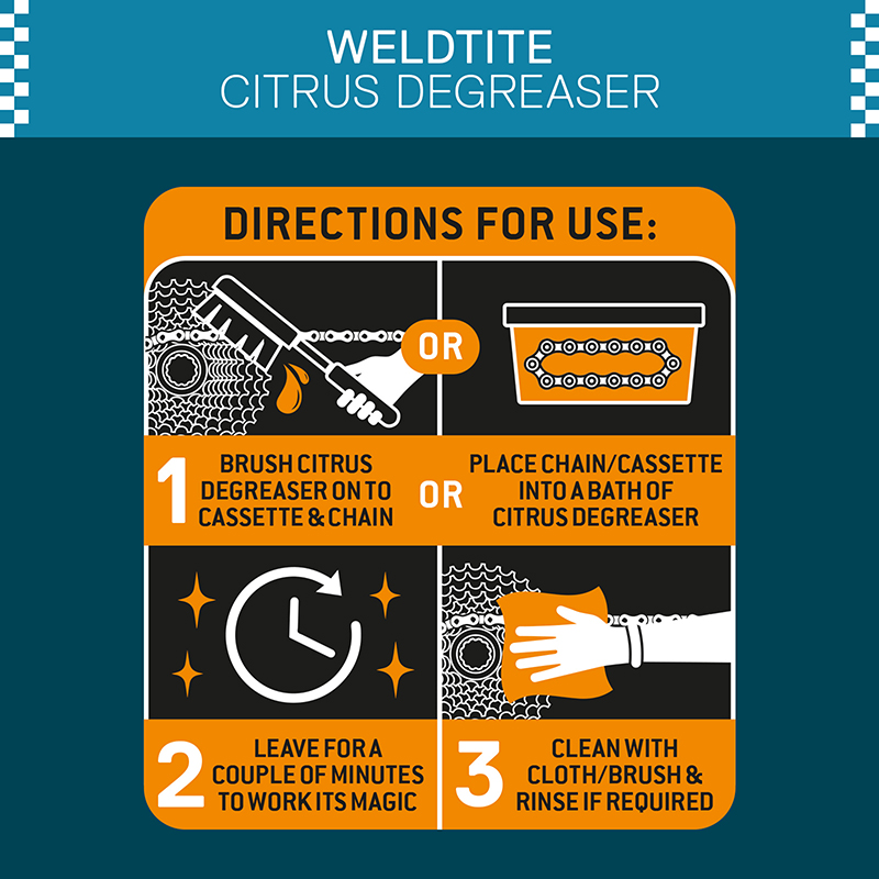 Dégraissant Weldtite Dirtwash Citrus pour transmission - Bidon 1L - vue 6