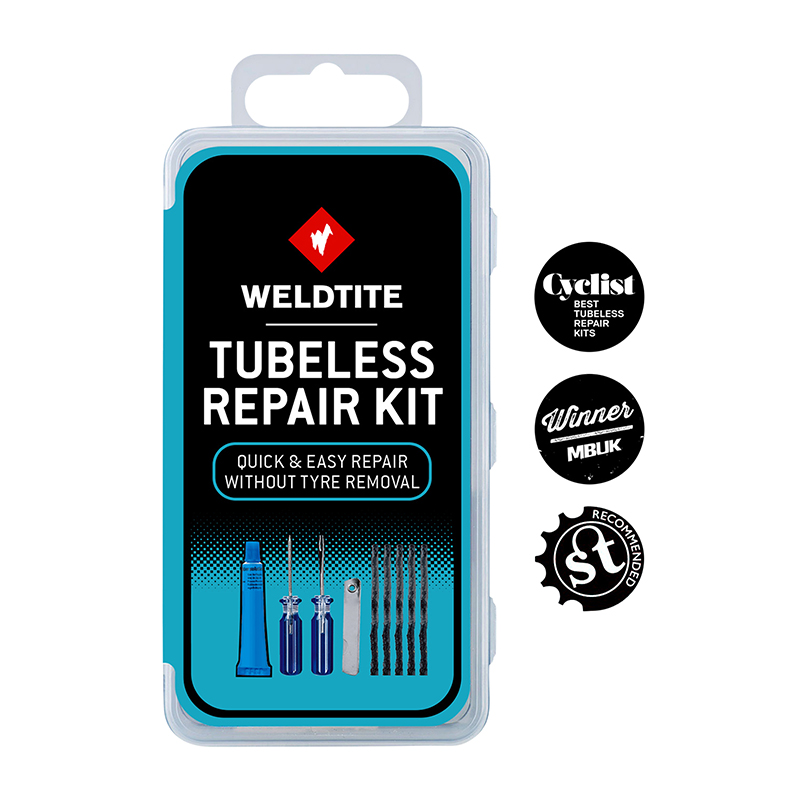 Kit réparation pneu tubeless VTT Weldtite par l'extérieur avec mèches - vue 2