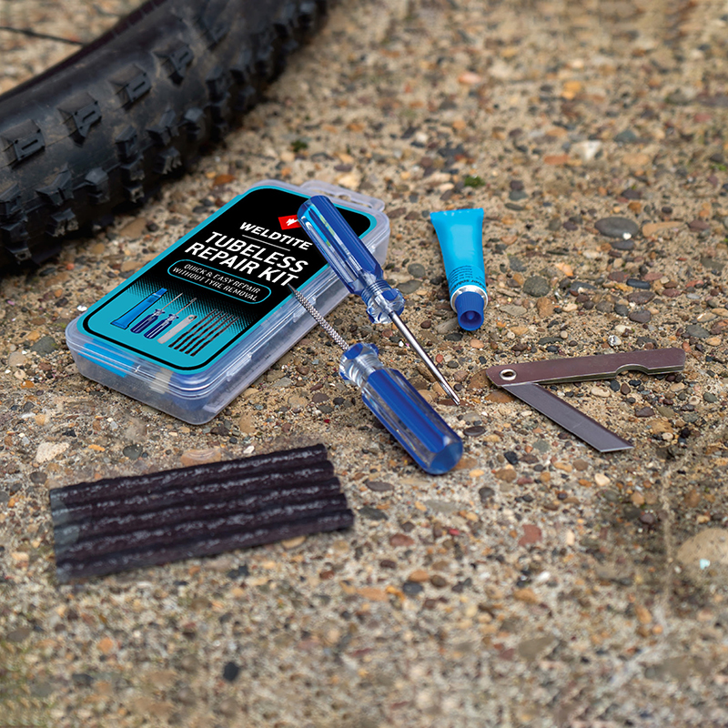 Kit réparation pneu tubeless VTT Weldtite par l'extérieur avec mèches - vue 3