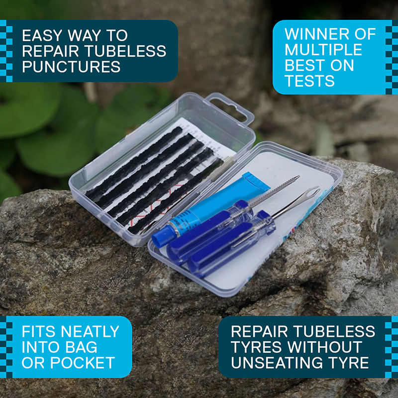 Kit réparation pneu tubeless VTT Weldtite par l'extérieur avec mèches - vue 4