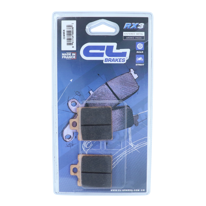 Plaquette de frein CL Brakes pour Ducati Monster 600/620/695/750/800/916, Moto-Guzzi V50/V65/V100/1100 California et Yamaha 125 TZR (jeu de 2) - vue 3