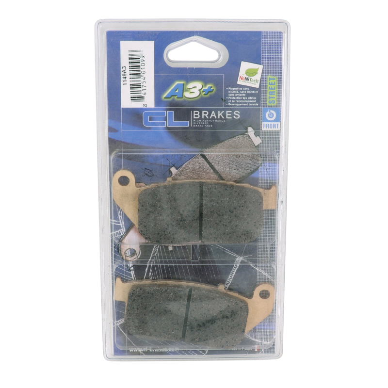 Plaquette de frein CL Brakes pour Harley-Davidson 883-1200 Sportster Super Low 2004+ avant (jeu de 2) - vue 3