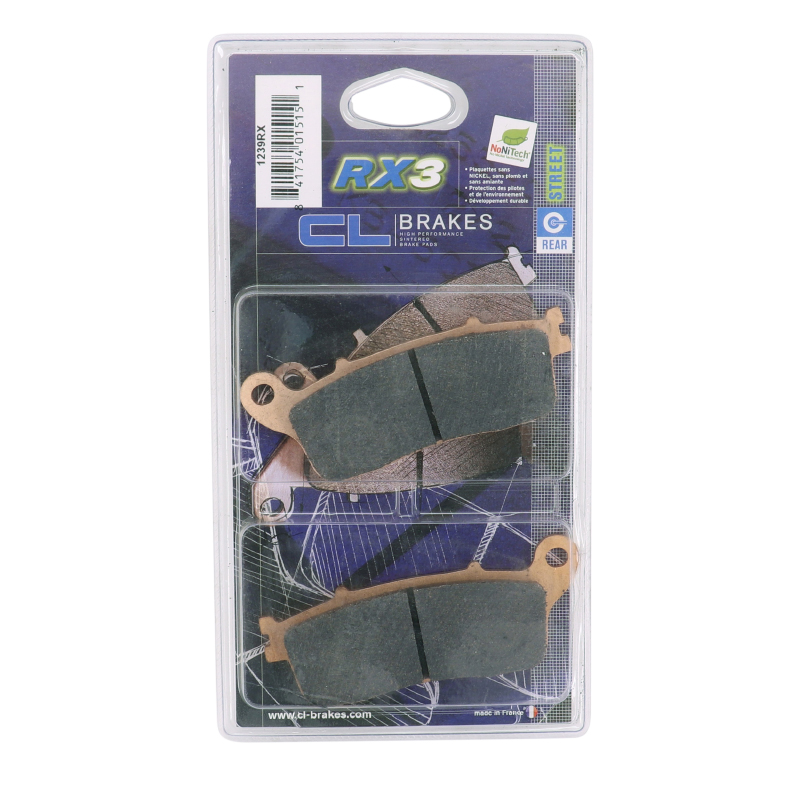 Plaquette de frein CL Brakes Honda 800 VFR 2014+ / 1200 VFR Crosstourer 2012-2014 arrière (1239 RX3 Touring) - vue 3