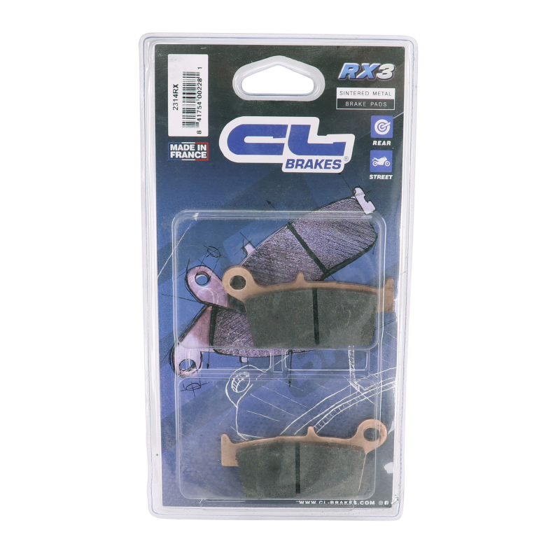 Plaquette de frein CL Brakes 2314 RX3 Touring métal fritté - vue 3