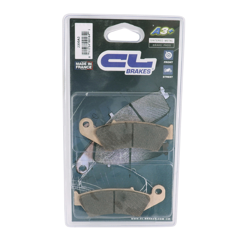 Plaquette de frein CL Brakes 2300 A3+ Touring métal fritté pour Honda XL 650 Transalp / XR 400-600-650 / Africa Twin 750 / Kawasaki KLX 250-400-650 - vue 3
