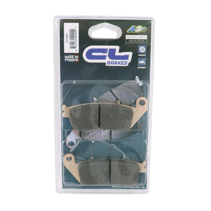 Plaquettes de frein CL Brakes métal fritté pour Honda 750 VT 1997+, NS 700 S-X 2014+, CB F 500 2013+, 600 XL V Transalp 1994-1996, CBR 500 R 2013+ (2313 A3+ Touring) - vue 3