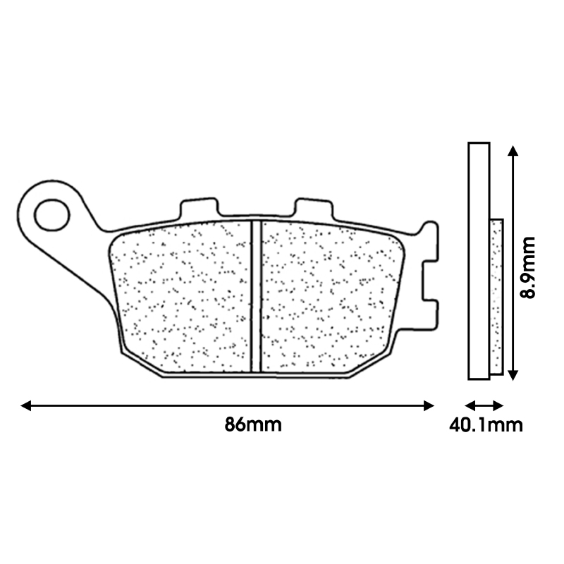 Plaquettes de frein CL Brakes métal fritté 2296 RX3 Touring - Yamaha 700 Tracer / Honda 1100 CRF Africa Twin / Kawasaki 1000 Versys (jeu de 2) - vue 2
