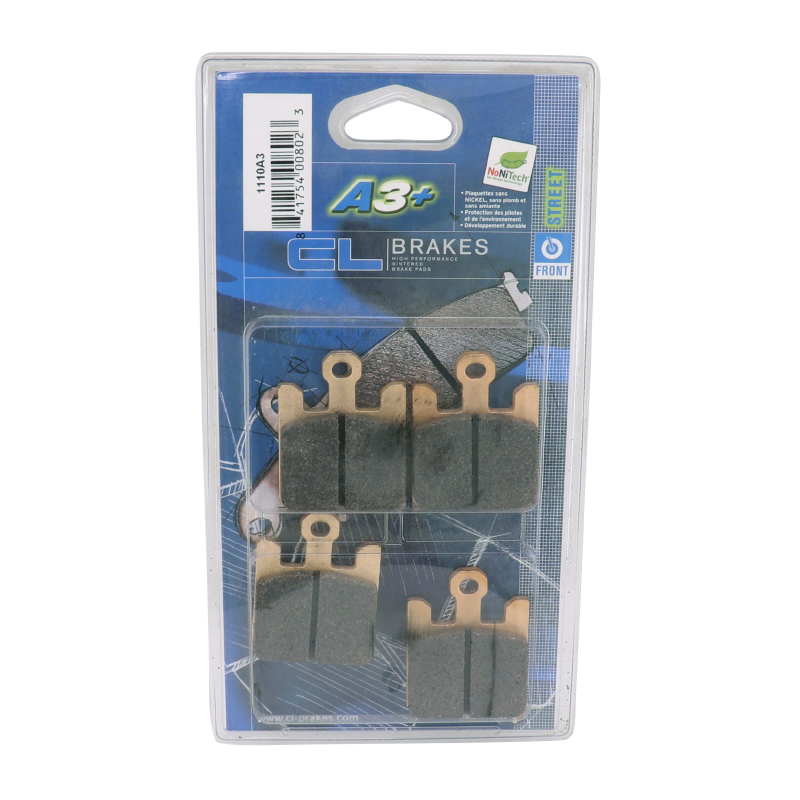 Plaquettes de frein CL Brakes 1110 A3+ touring metal fritté - vue 3