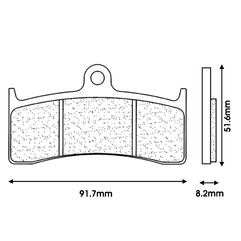 Plaquette de frein CL Brakes métal fritté sport 2899 XBK5 (jeu de 2) - vue 2