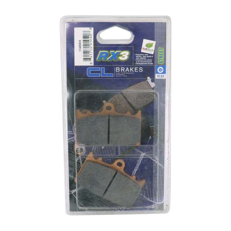 Plaquette de frein CL Brakes pour Suzuki 1500 Intruder 2002-2009 arrière (1 jeu de 2 plaquettes) 1145 RX3 Touring métal fritté - vue 3