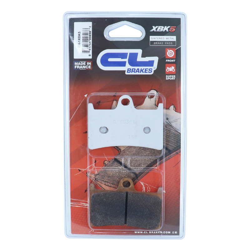 Plaquettes de frein CL Brakes métal fritté 2361 XBK5 Sport - vue 3