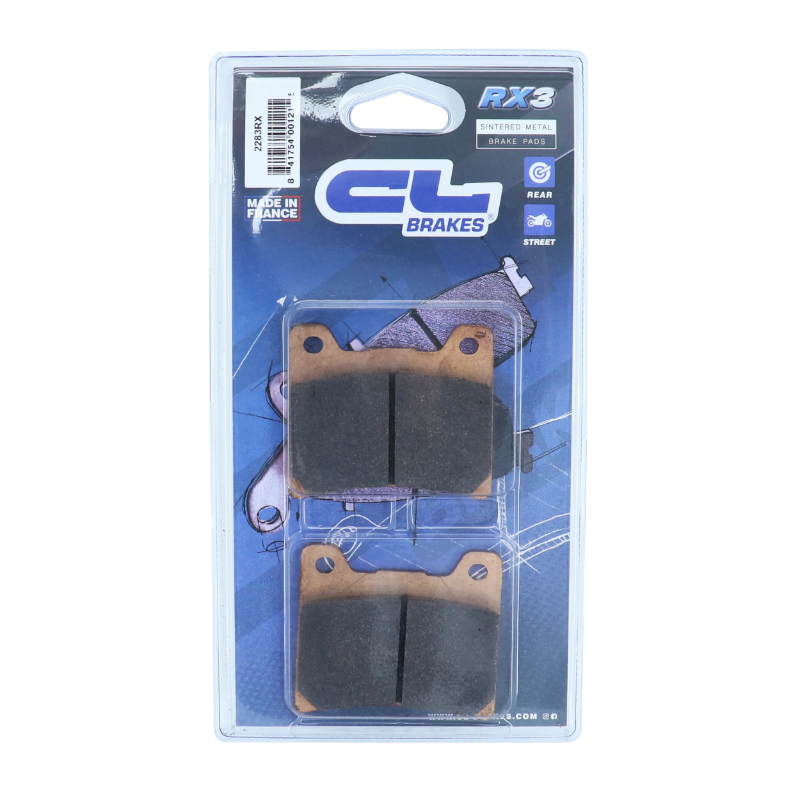 Plaquette de frein CL Brakes métal fritté Yamaha 850 TDM 1991-2001 / 900 XJ S Diversion 1995-2003 / 1100 BT Bulldog 2002-2006 arrière (2283 RX3 Touring) - vue 3