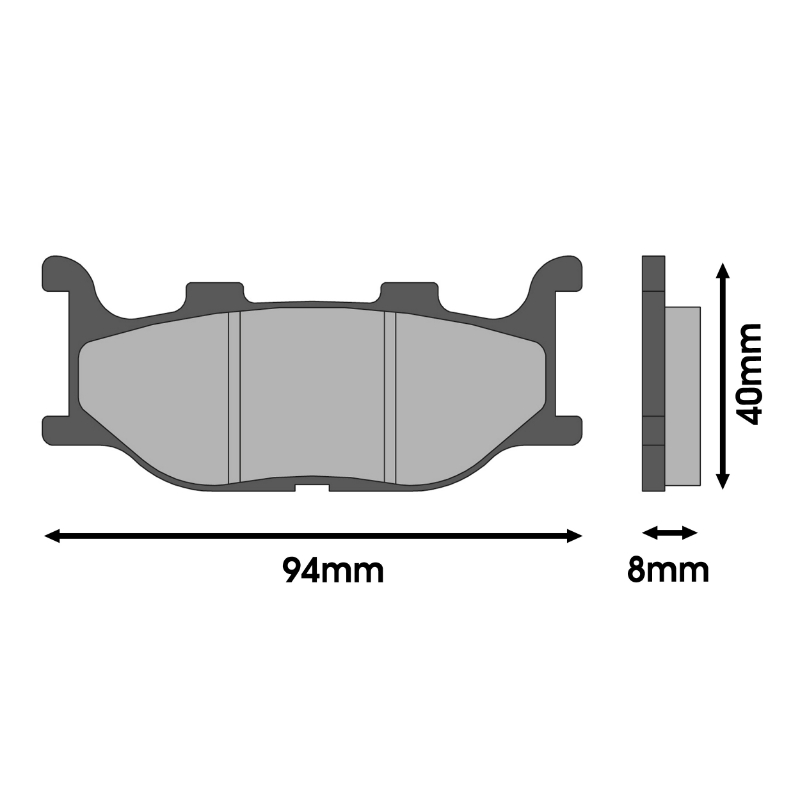 Plaquette de frein Malossi sport 6216894 - vue 2