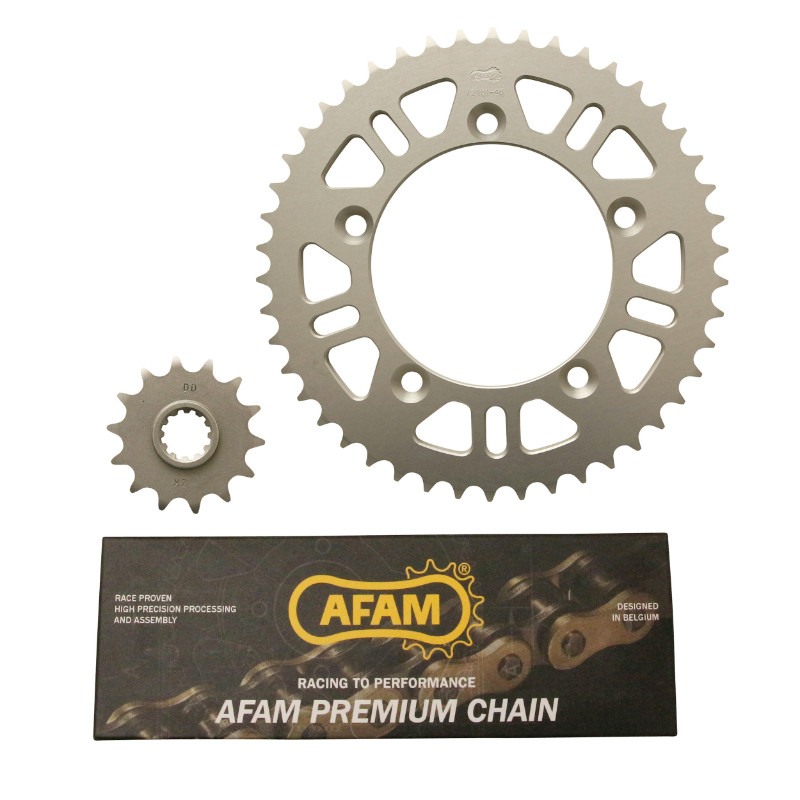 Kit chaîne AFAM adaptable KTM 65 SX 2011-2020 420 14X46