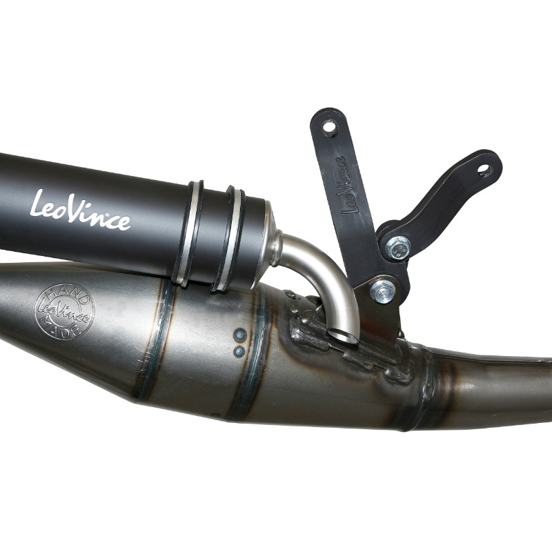 Pot scoot leovince TT black pour MBK 50 nitro, ovetto 2T - yamaha 50 aerox, neo's 2T (ref 4054B) - vue 3