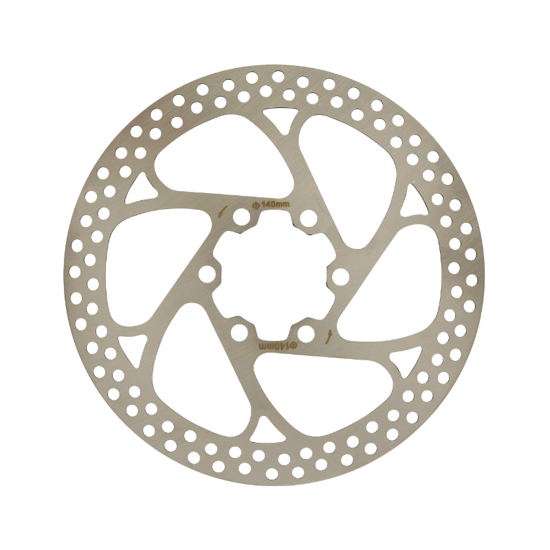Disque de frein Newton 140 mm 6 trous argent compatible Shimano