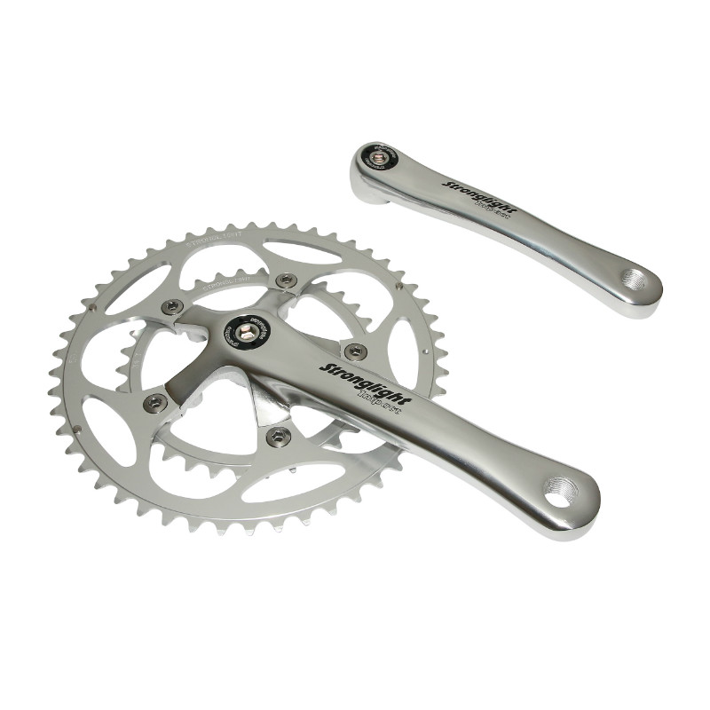 Pédalier route Stronglight 9-10V 52-34 175 mm axe carré 107 mm