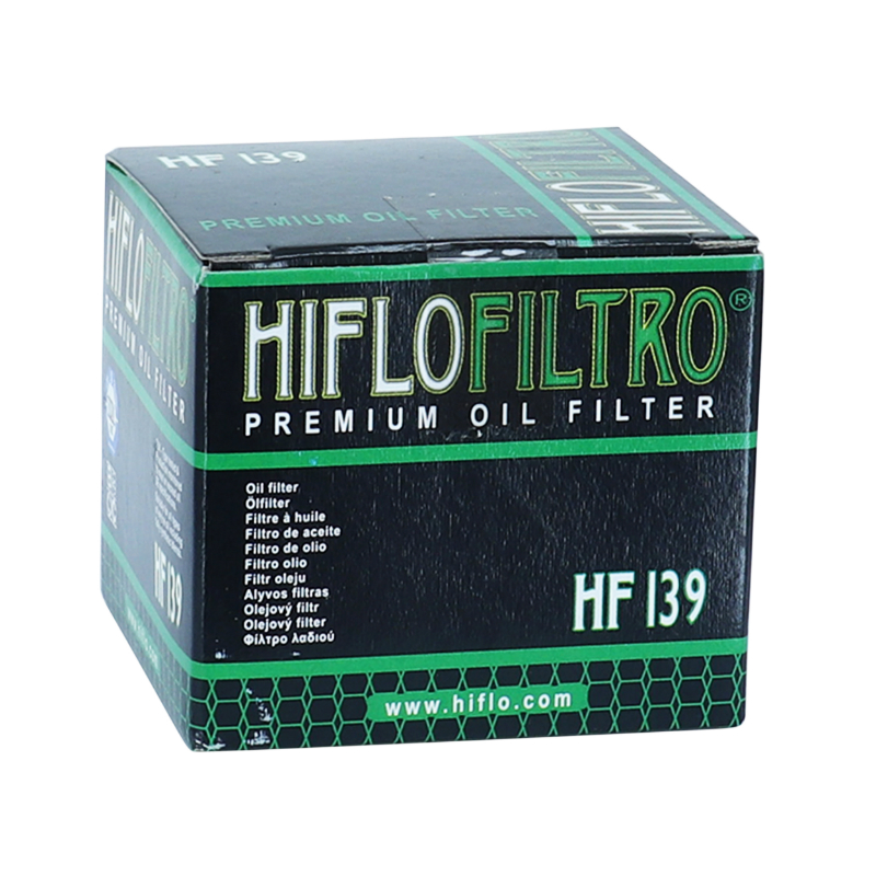 Filtre a huile moto adaptable suzuki 400 DR z 2000+ - kawasaki 400 KFX 2002+2006 (44X44MM) -Hiflofiltro HF139 - vue 3