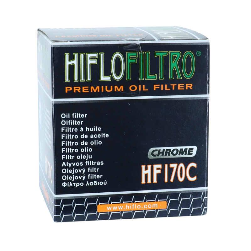 Filtre a huile moto adaptable harley-davidson 883 sportster, 1200 sportster, 1584 softail, 1690 electra glide (OEM: 63796-77 - 63805-80A - 63806-83) (76X92MM) -Hiflofiltro HF170C - vue 3