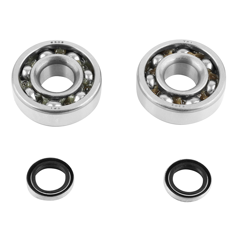 Roulement d'embiellage + joint cyclo P2R adaptable MBK 51, 41, 40, 88, club (kit tpi 6302 QR acier) - vue 2
