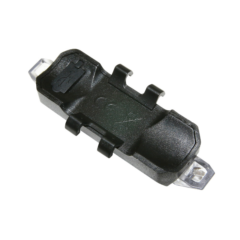 Kit éclairage vélo USB P2R 5 LED 2 fonctions cintre et tige de selle noir - vue 6