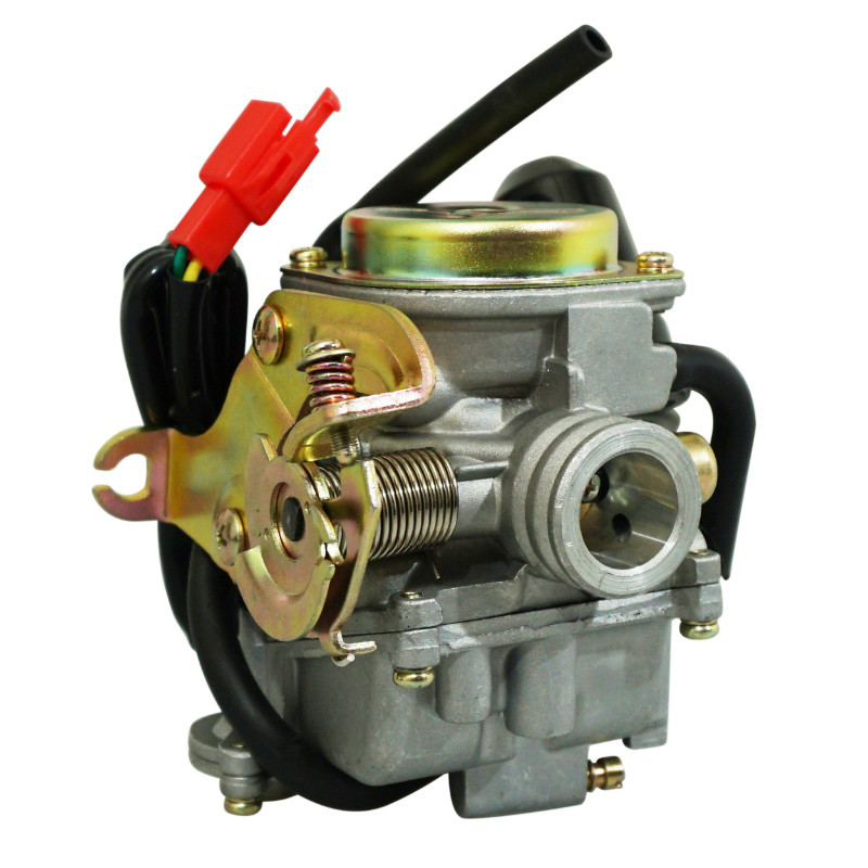 Carburateur scoot adaptable scoot 50 chinois 4T GY6,139qmb-peugeot 50 kisbee 4T, v-clic 4T-KYMCO 50 agility 4T-SYM 50 orbit 4T-BAOTIAN 50 BT49QT 4T (diam 18MM origine) -P2R qualite eco - vue 3