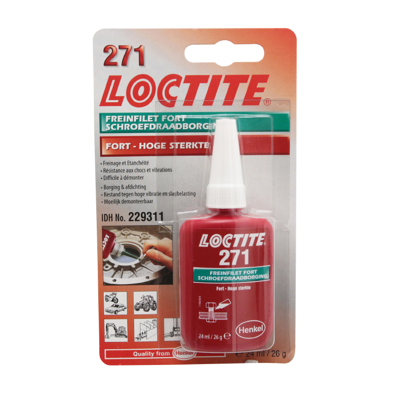 Frein filet fort Loctite 271 à résistance élevée 24 ml - vue 2