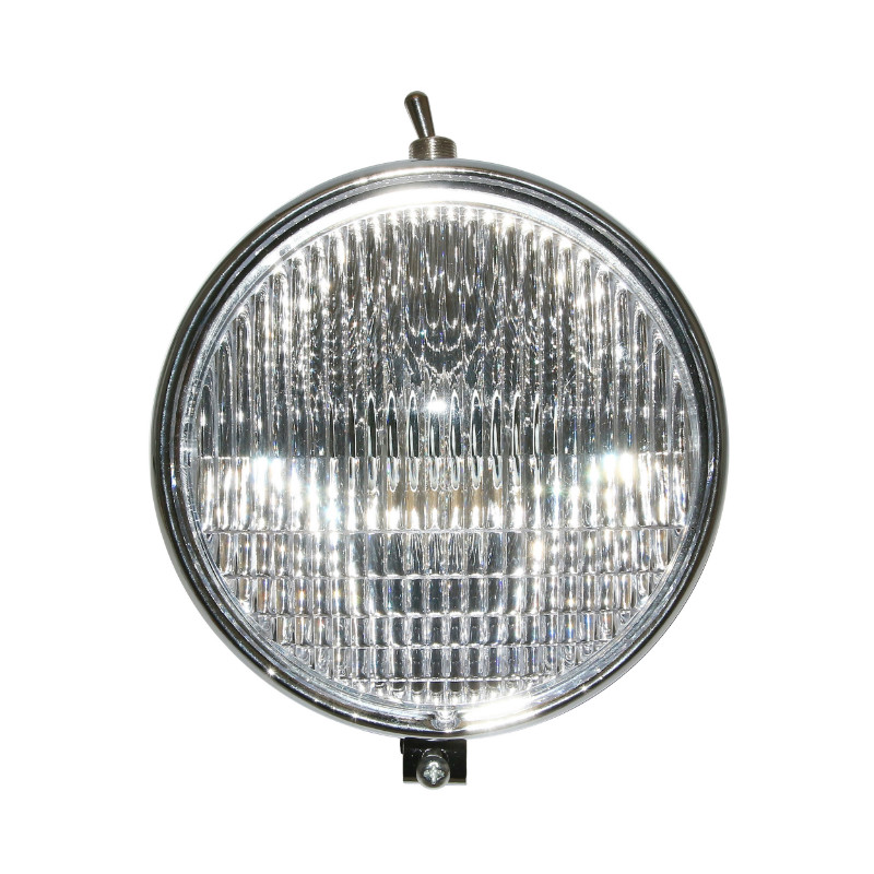 Phare-projecteur cyclo adaptable Peugeot-MBK rond noir avec interrupteur Sélection P2R - vue 2
