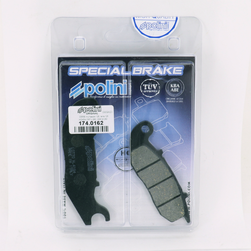 Plaquette de frein Polini pour Piaggio 50-125-150 Liberty AV, 125-150 Medley AV (174.0162) - vue 3