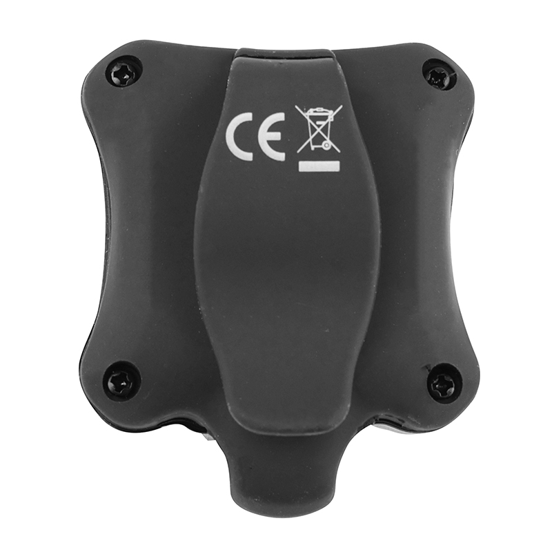 Éclairage vélo USB avant Newton LIGHT22AF COB LED 130 lumens argent-noir - vue 2