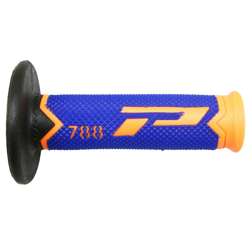Revêtement de poignée Progrip 788 Triple densité Special Edition Fluo Orange-Bleu-Noir 115 mm (paire) - vue 3