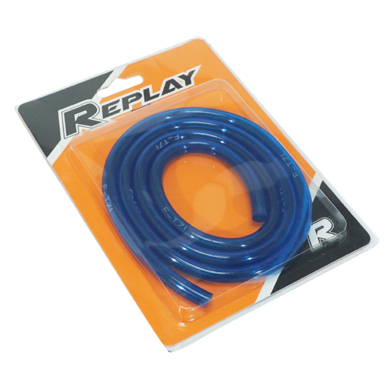 Durite essence REPLAY PU 5x9 transparente bleu (1 m) - vue 3