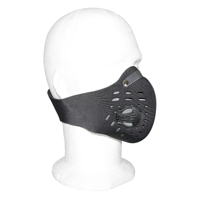 Masque anti-pollution et poussières Newton néoprène-lycra noir norme FFP2 - vue 4