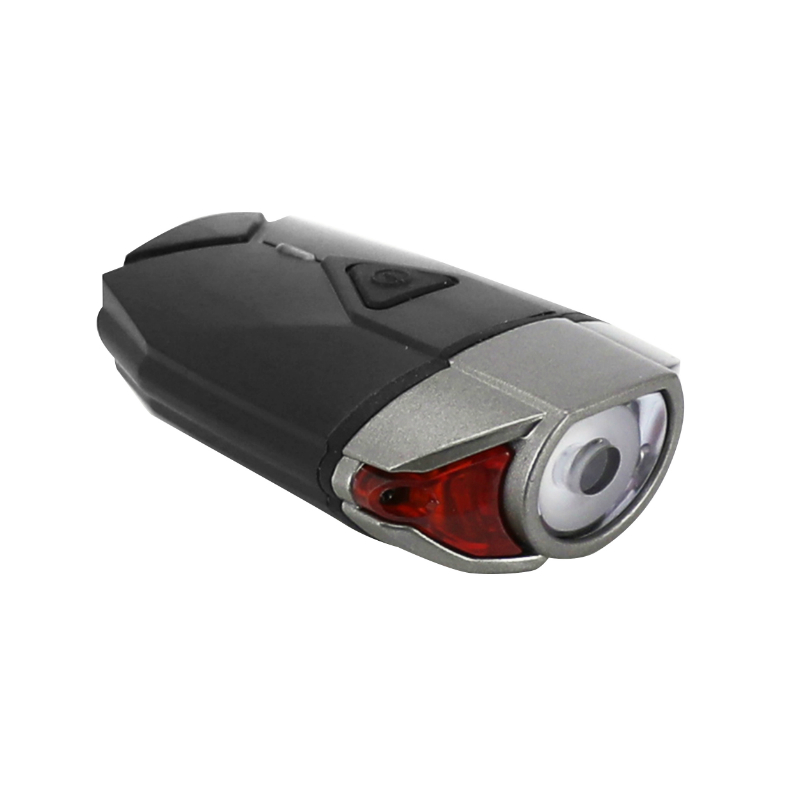 Éclairage vélo USB avant sur cintre 300 lumens noir-gris 3 fonctions P2R - vue 2