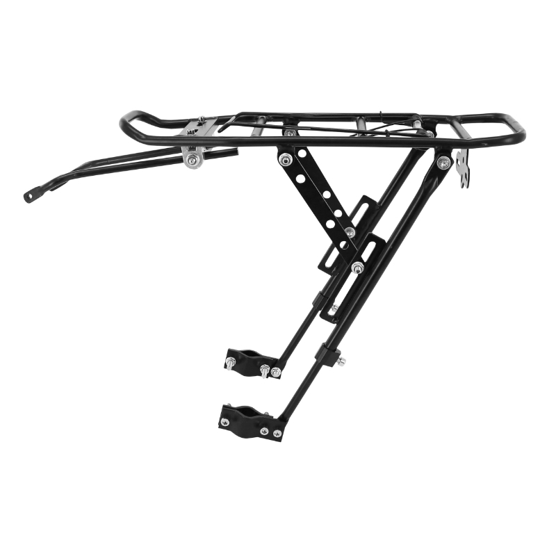 Porte bagage velo arriere a tringles P2R alu noir reglable 29"-27.5"-26'' (supporte 15KGS) - vue 2