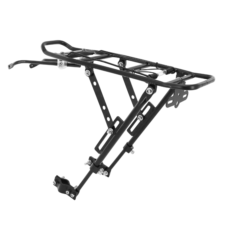 Porte bagage velo arriere a tringles P2R alu noir reglable 29"-27.5"-26'' (supporte 15KGS) - vue 3